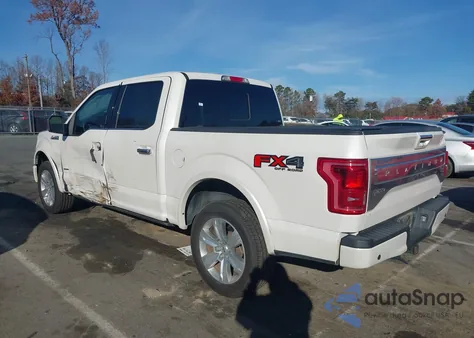 2015 Ford F-150 Platinum from USA, damaged, VIN 1FTEW1EG6FFC29403